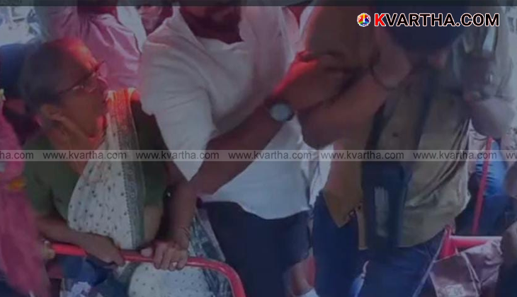 Bus conductor Vishnu who was assaulted in Perinthattoor, Kannur.