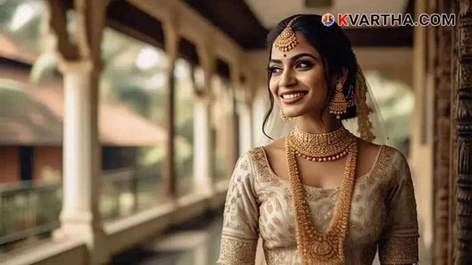 Bride Representing Gold Rate February 15 Kerala