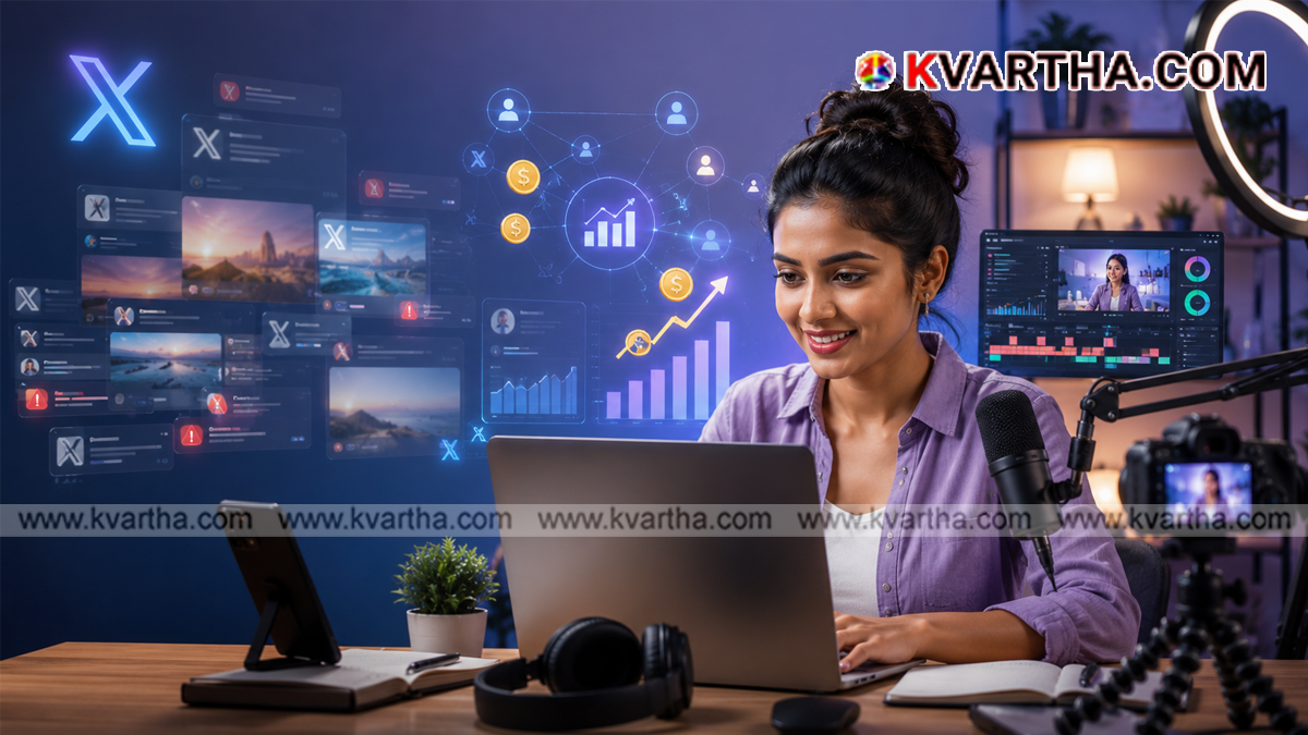 Representational image of X logo and creator monetization updates