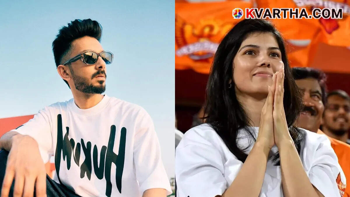 Music director Anirudh Ravichander and SRH CEO Kaviya Maran