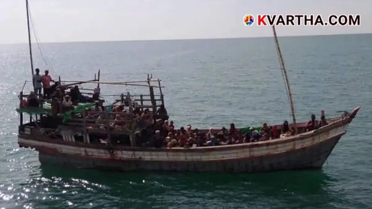 Conceptual image showing a vulnerable boat in the open sea representing the Rohingya crisis