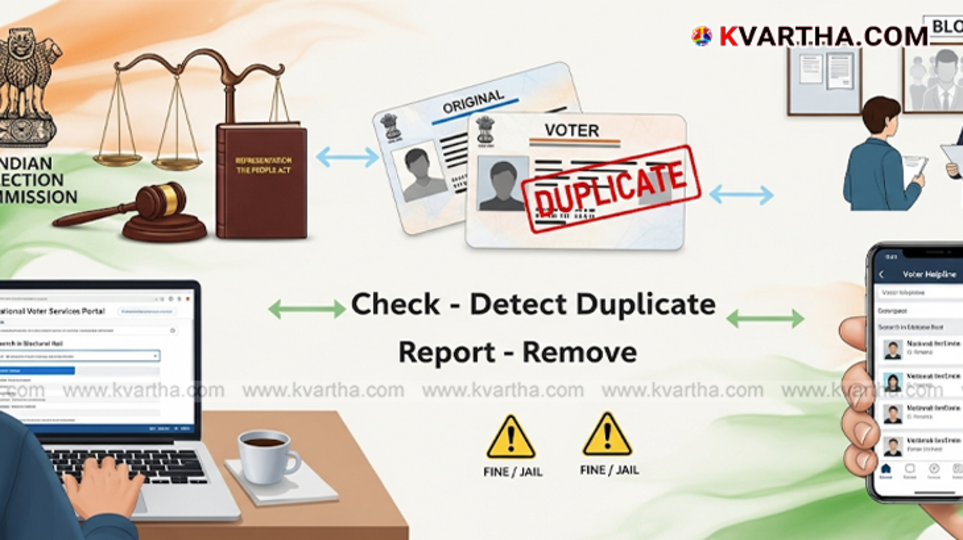 National voter portal screen showing duplicate entries