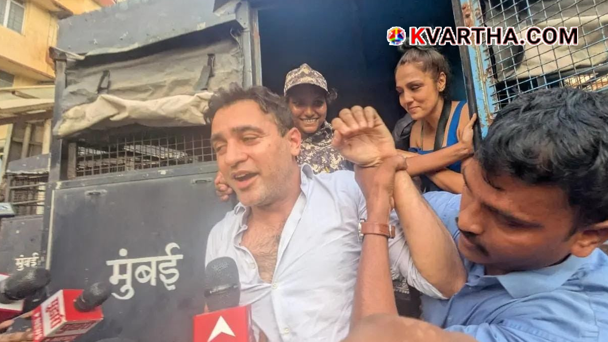 Image reflecting actor Imran Khan and political protests in Mumbai