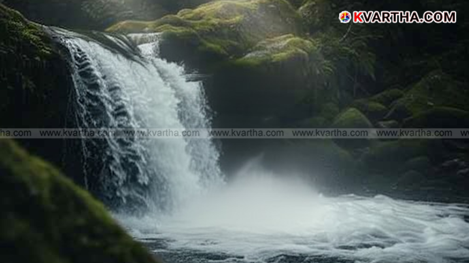 Debjharan waterfall in Sambalpur, Odisha.