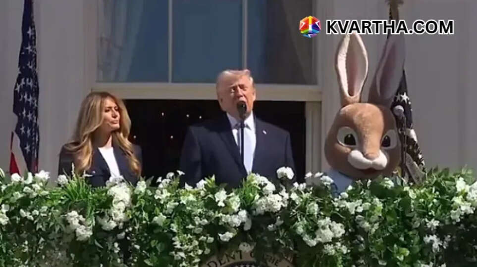 US President Trump giving a speech at the White House