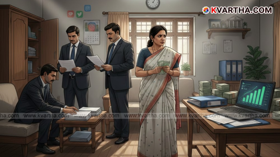 Hand holding Indian currency notes, symbolizing unaccounted cash