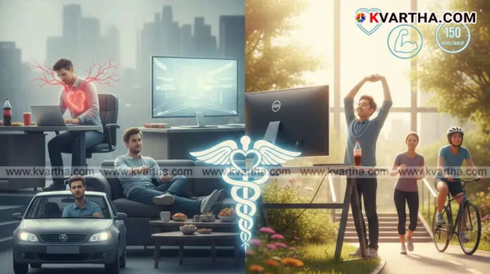  Man sitting at desk for a long time