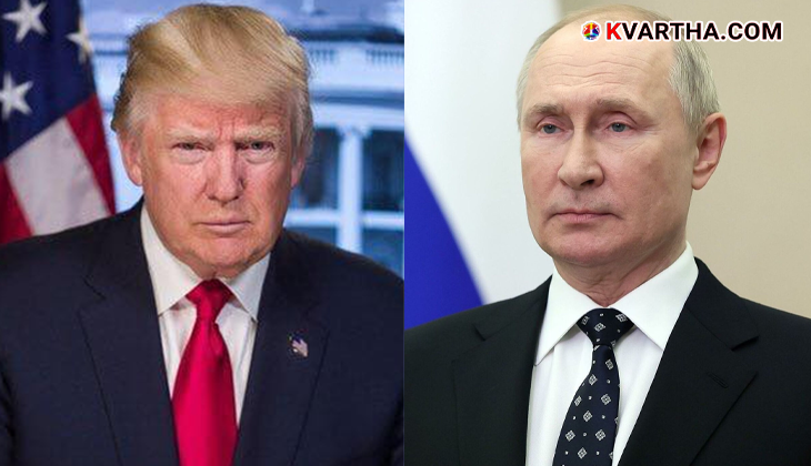image of Russian President Vladimir Putin and US President Donald Trump.