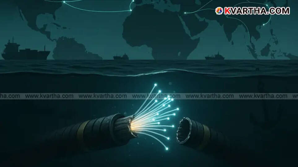 A severed undersea internet cable is being examined.