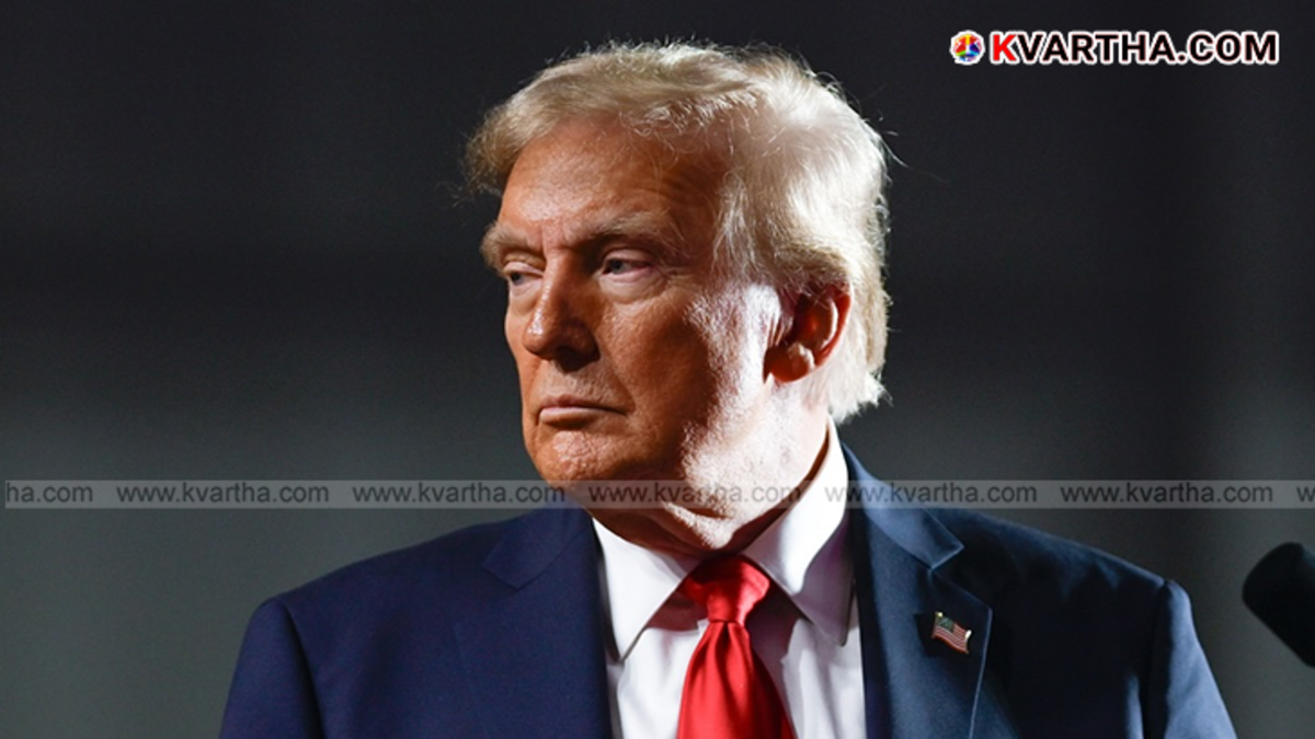 Donald Trump imposing tariffs on Indian products.