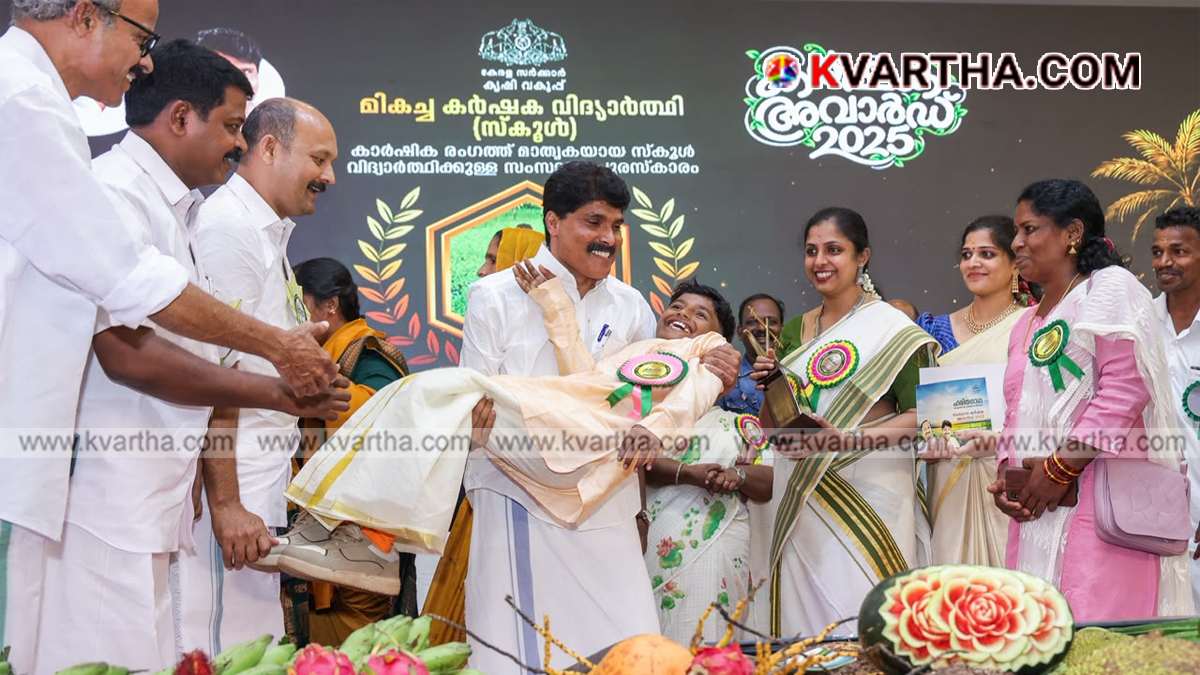 Representational image of student farmer Adithyan and agricultural achievements in Kerala