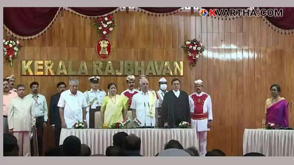 Rajendra Vishwanath Arlekar was sworn in as the Governor of Kerala