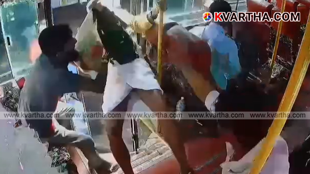 Representational image of bus worker Athul Kukku rescuing a passenger in Kannur