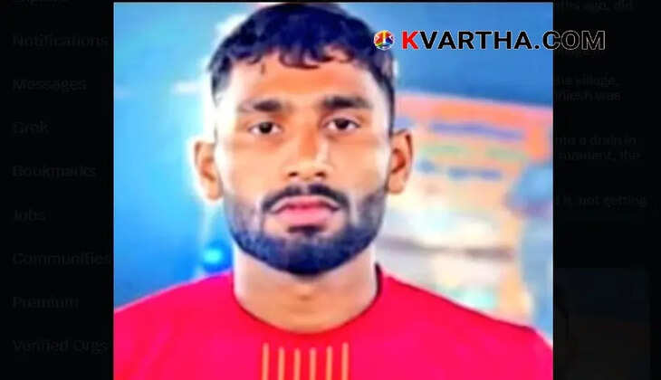 Image of Brijesh Solanki, the kabaddi player who died of rabies.
