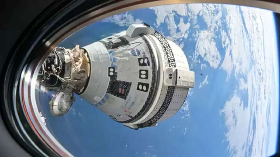 Starliner spacecraft docked at the International Space Station