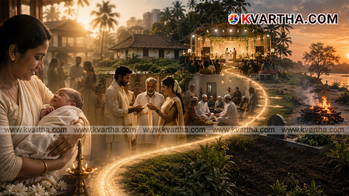  Representational image reflecting the philosophical journey of human life from birth to death