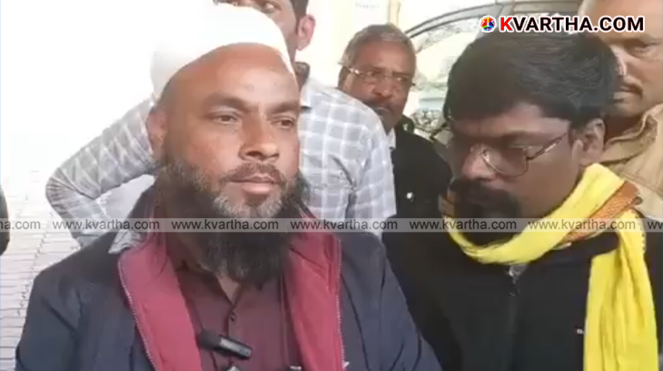  Abdul Naeem standing in front of his demolished school building in Betul, Madhya Pradesh.