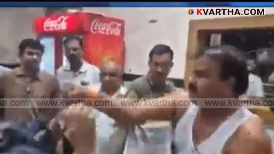 Shiv Sena MLA Sanjay Gaikwad after assaulting canteen worker