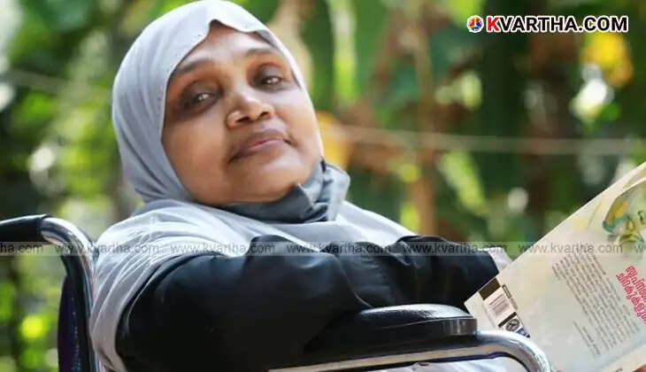 Portrait of KV Rabia, wheelchair-bound social reformer