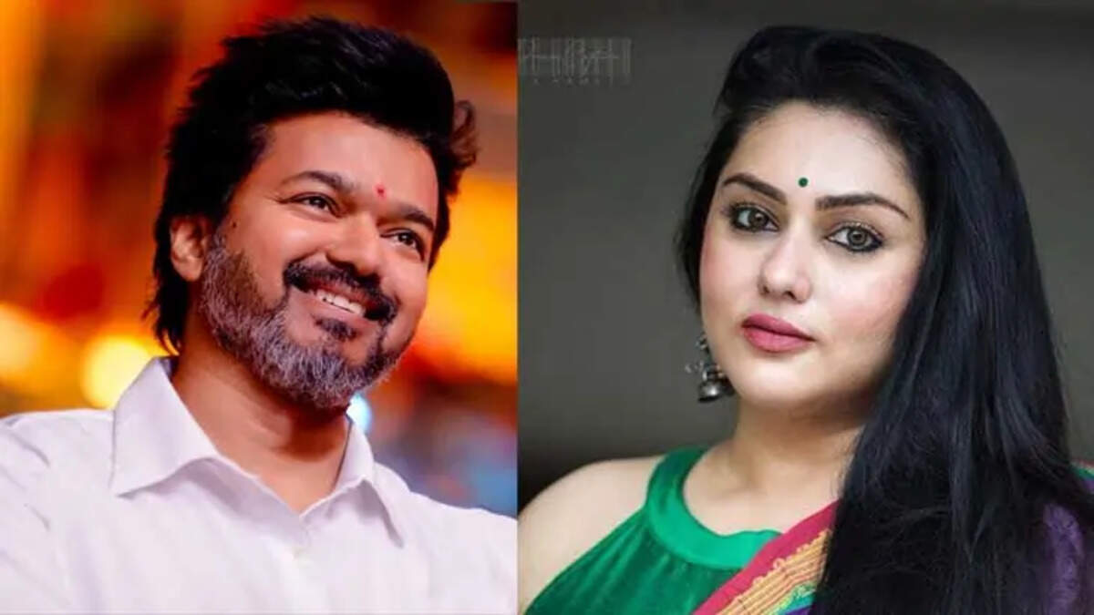  Vijay and BJP leader Namitha