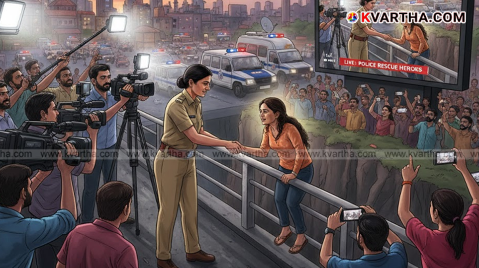 Kerala police officer criticized for media attention