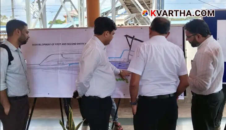 Southern Railway Additional General Manager Vipin Kumar inspecting the Palakkad-Madukkarai railway route.