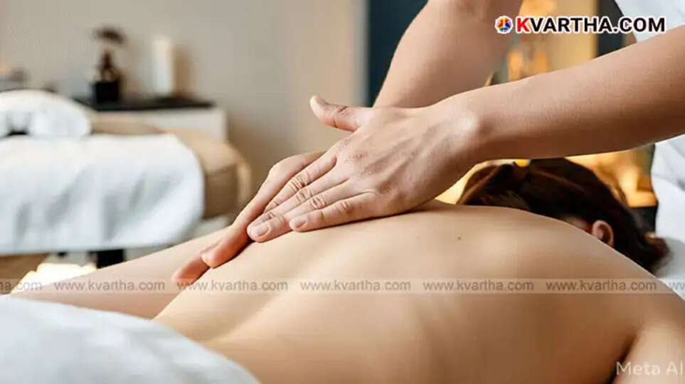 Generic image of a massage center in Kerala.