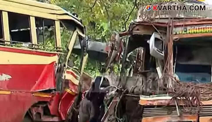 KSRTC Bus and Lorry Collide in Thiruvananthapuram