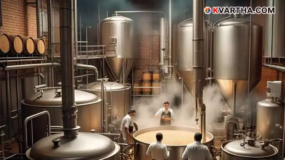 Brewing process steps in beer production
