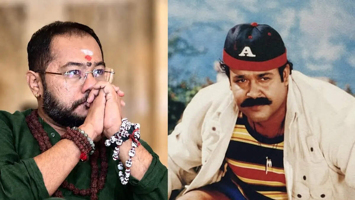 Himaval Bhadrananda performing Mohanlal mimicry in a viral social media video