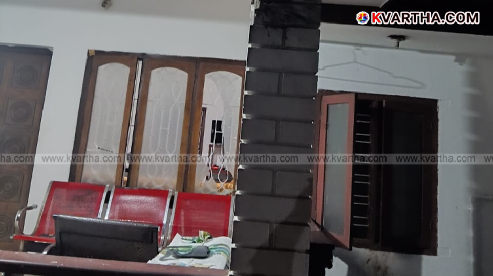 Damage to house front after bomb attack