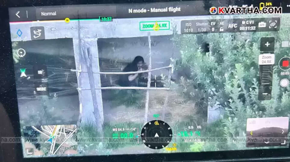 Security forces operation in Pulwama following drone surveillance