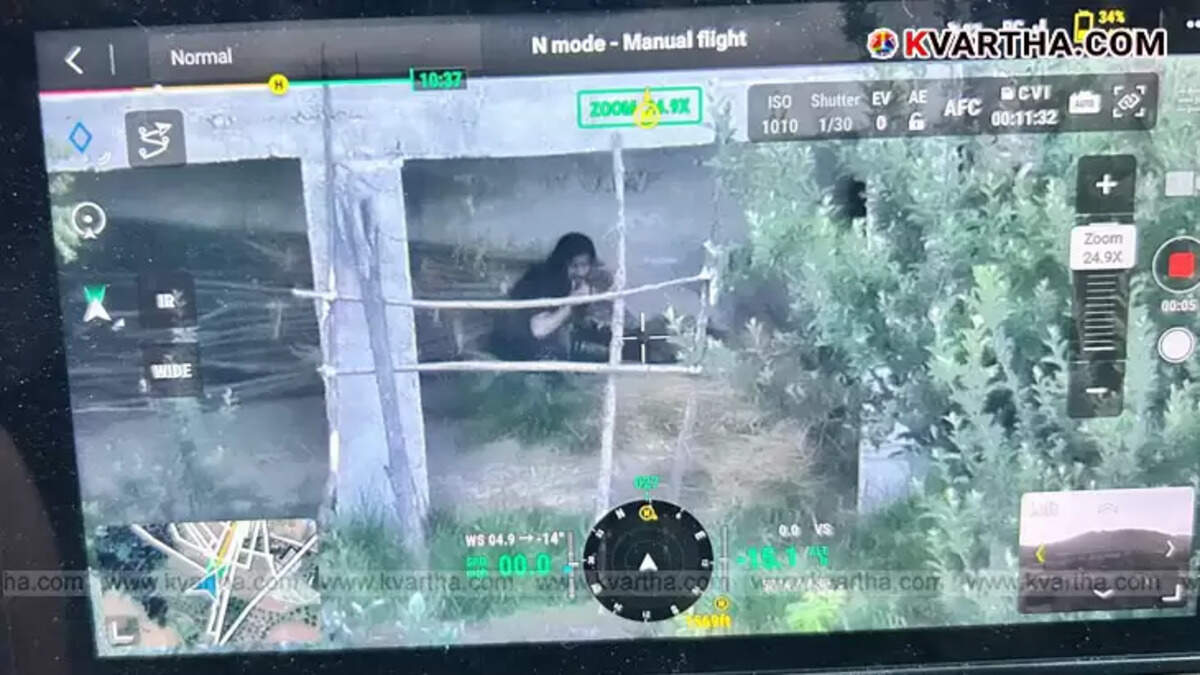 Security forces operation in Pulwama following drone surveillance