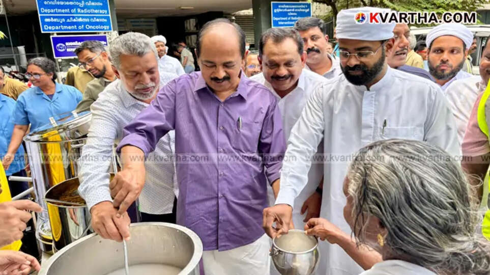 Minister GR Anil inaugurates the SYS Santhwanam food distribution project at Thiruvananthapuram Medical College.