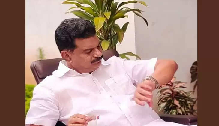 Police security outside PV Anvar's residence