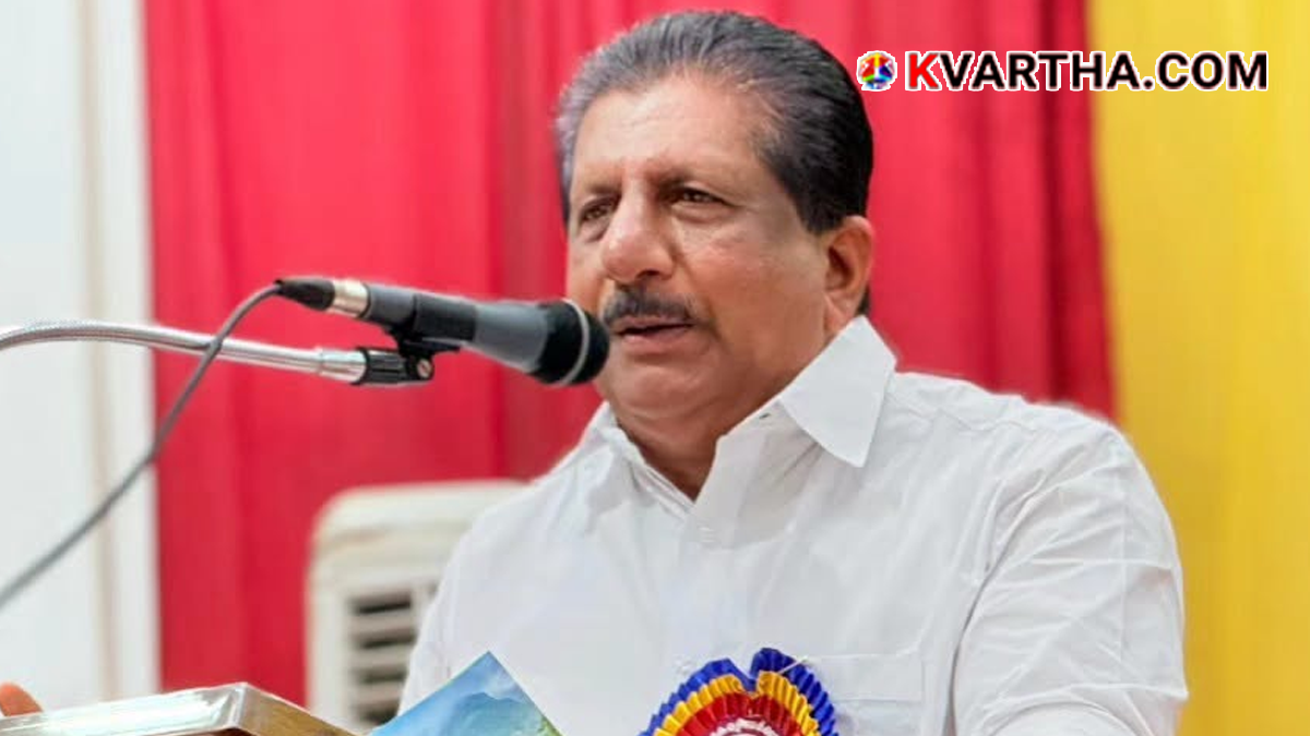 Representational image of Kerala Water Resources Minister Mons Joseph addressing the media