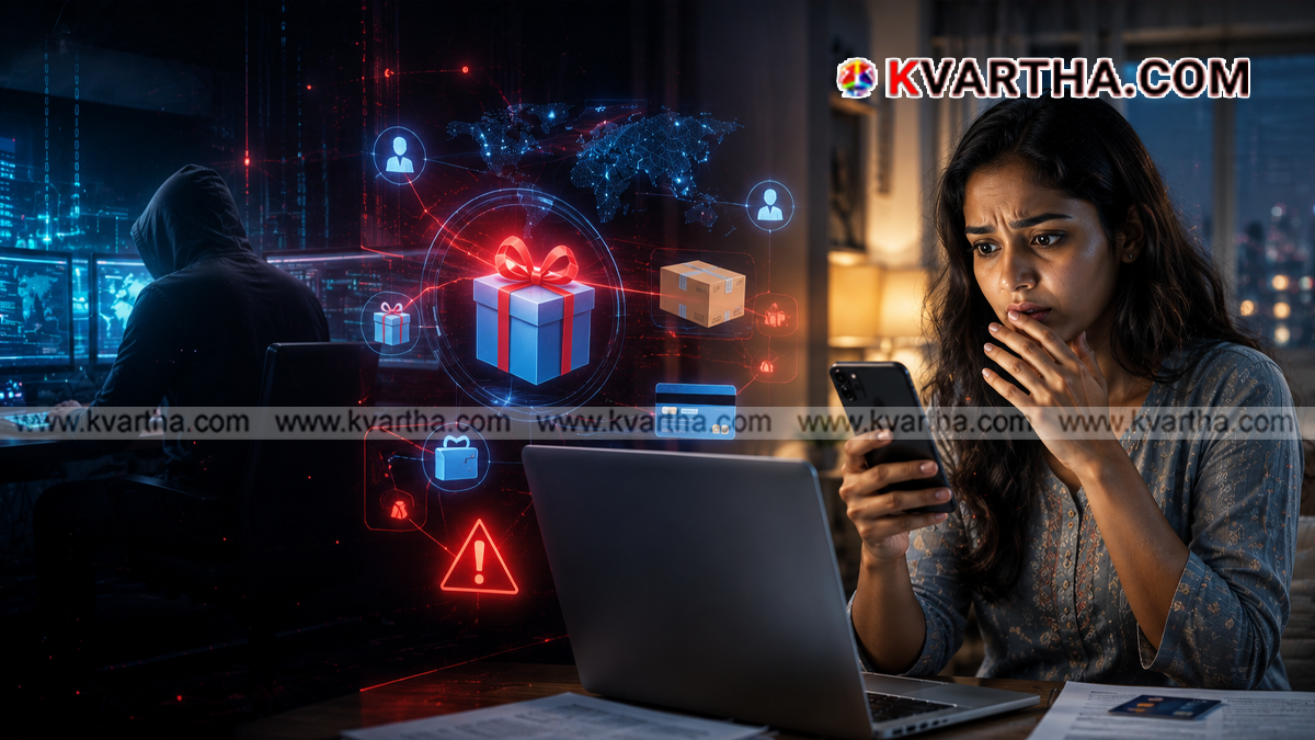 Representation of online parcel fraud
