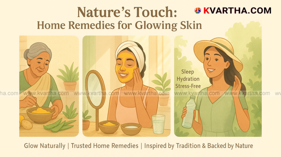 Symbolic image of glowing skin