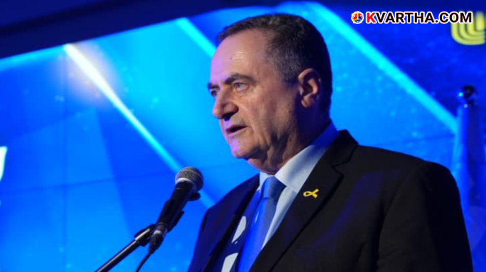 A symbolic image of Israeli Defense Minister Yisrael Katz issuing a stern threat against Iran.