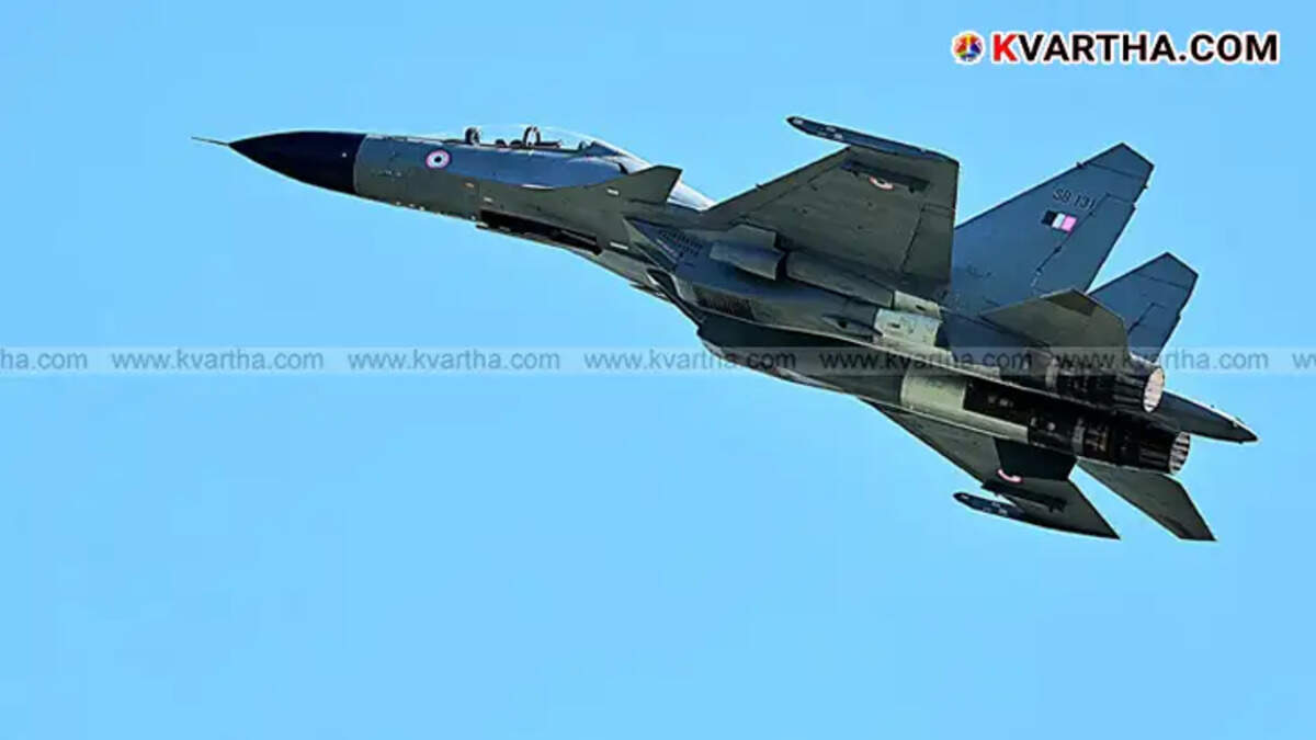 Indian Air Force aircraft on runway preparing for exercise near Pakistan border.