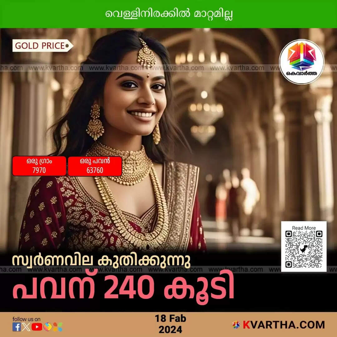 gold price rise kerala 240 per sovereign