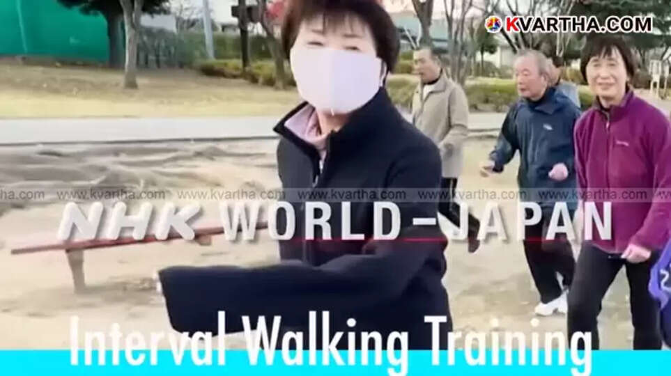 Person doing Japanese interval walking for health and weight loss.