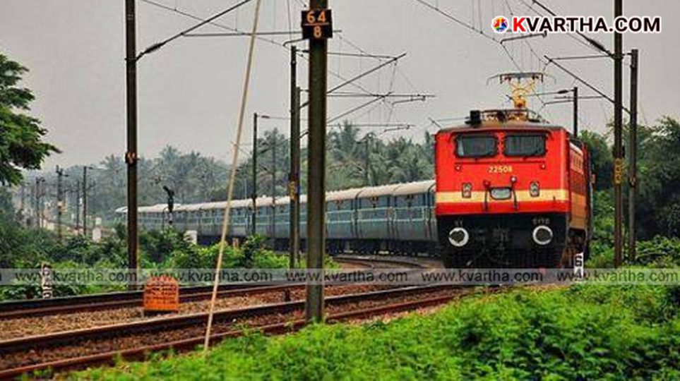 Indian Railways train at Mangaluru Central station preparing for festival special service.