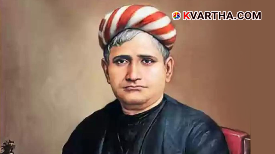 A historic artistic depiction and portrait of nationalist writer Bankim Chandra Chatterjee, author of Anandamath.