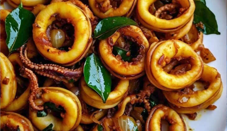 a super tasty home-cooked squid roast