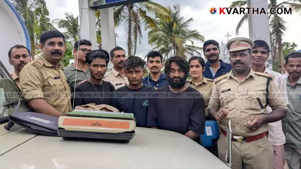 Cannabis seized by Excise and arrested individuals.