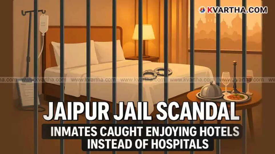 VIP Treatment Allegations: 13 Arrested as Jaipur Jail Inmates Found Relaxing in Hotels Instead of Hospitals