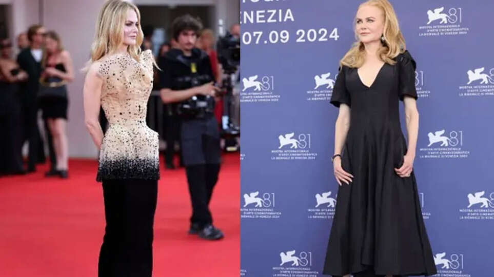 Nicole Kidman in a stunning red carpet look at the Venice Film Festival