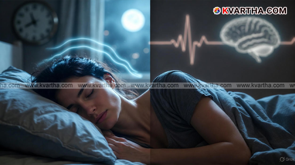 A person sleeping peacefully on a bed