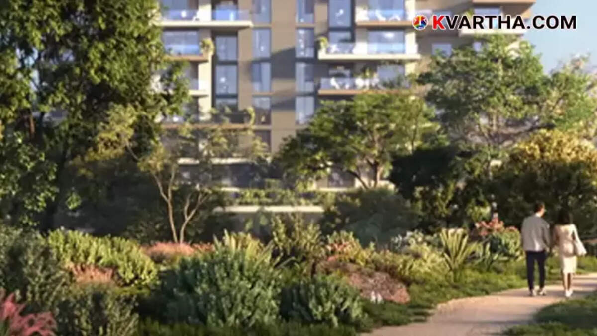 Concept image of the Ghaf Woods Mall, a forest integrated retail space in Dubai.